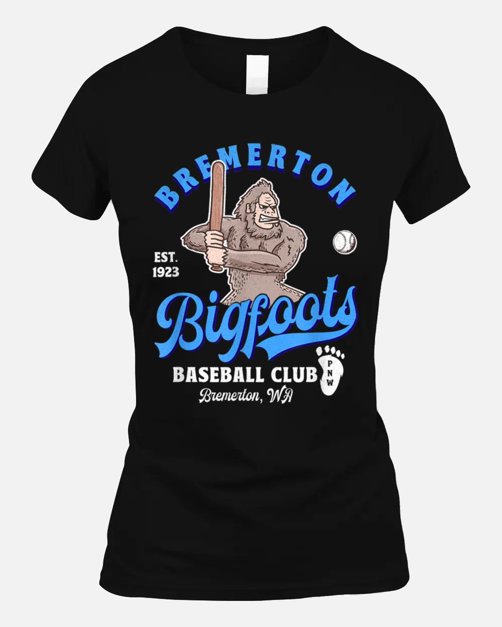 Funny Bigfoot Baseball Retro Minor League Baseball Team Ver 2 Unisex T-Shirt