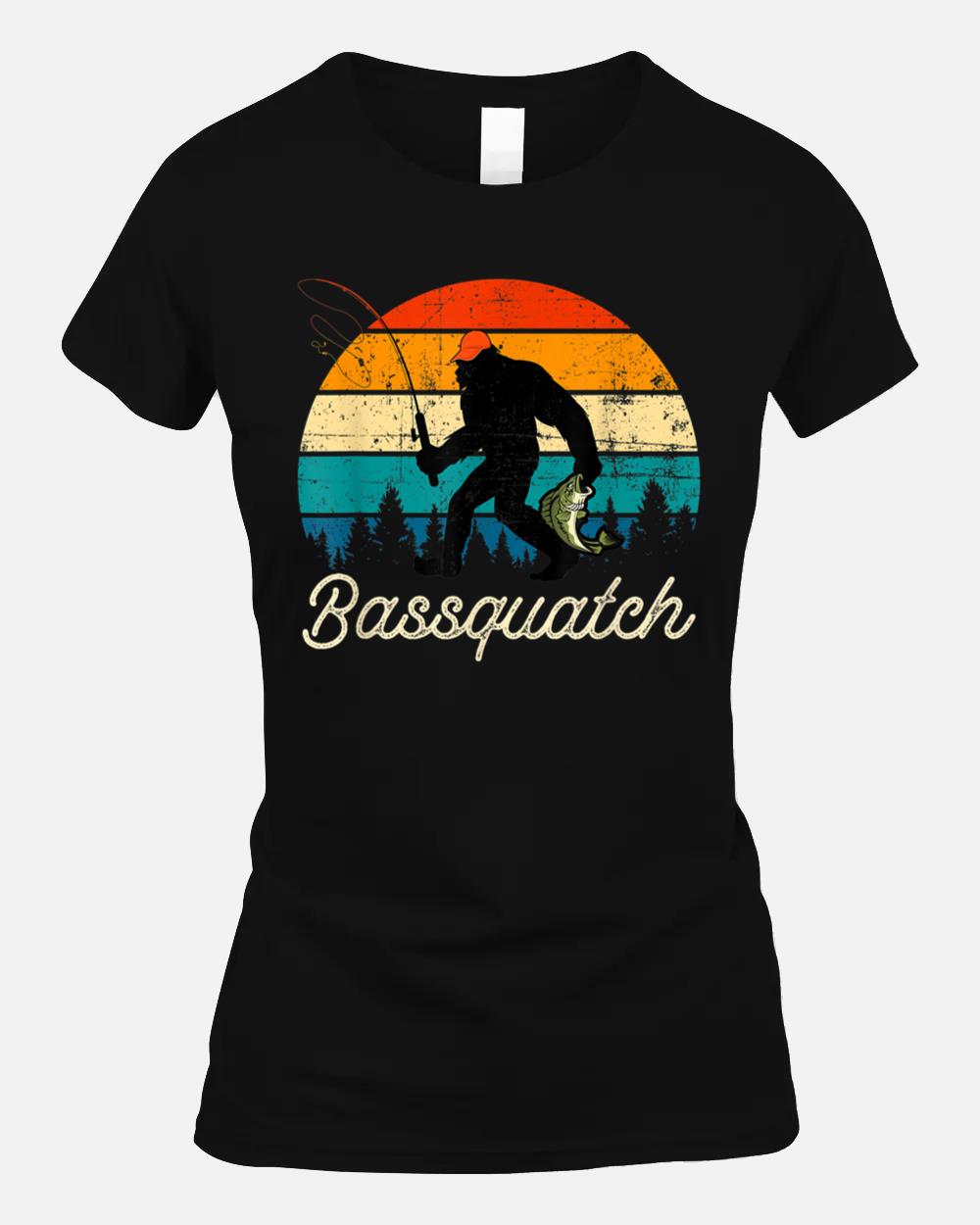 Funny Bigfoot  Funny Fishing  Sasquatch Lover Unisex T-Shirt