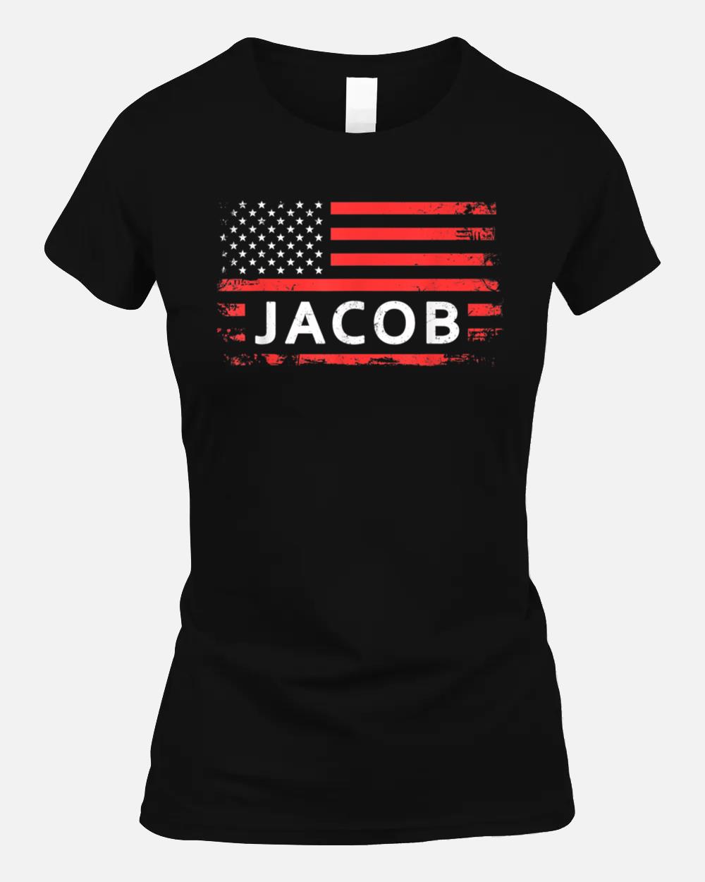 JACOB AMERICAN FLAG GIFTS FOR JACOB Unisex T-Shirt