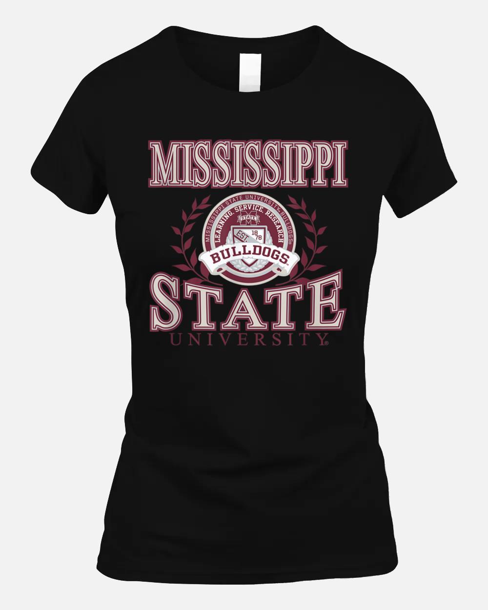 Mississippi State Bulldogs Laurels Officially Licensed Unisex T-Shirt