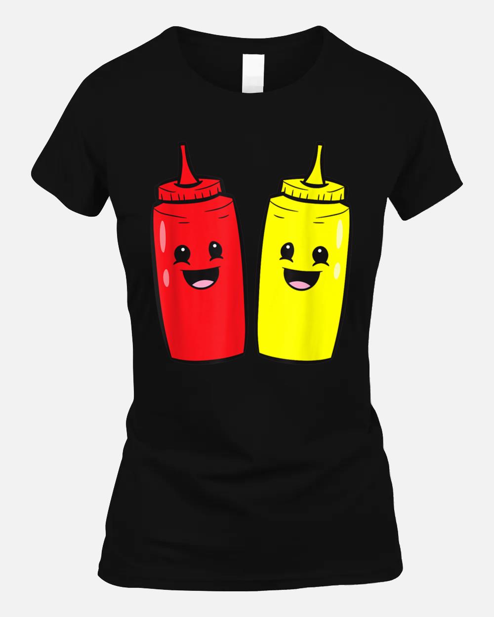 Mustard And Ketchup Food Pair Love Ketchup And Mustard Unisex T-Shirt