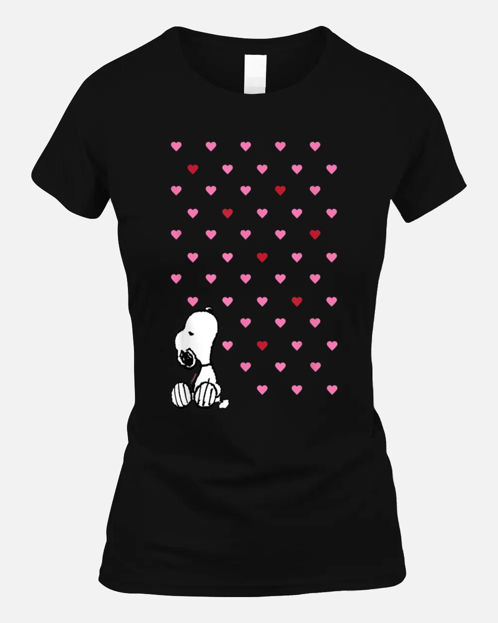 Peanuts Valentine Snoopy Hearts Unisex T-Shirt