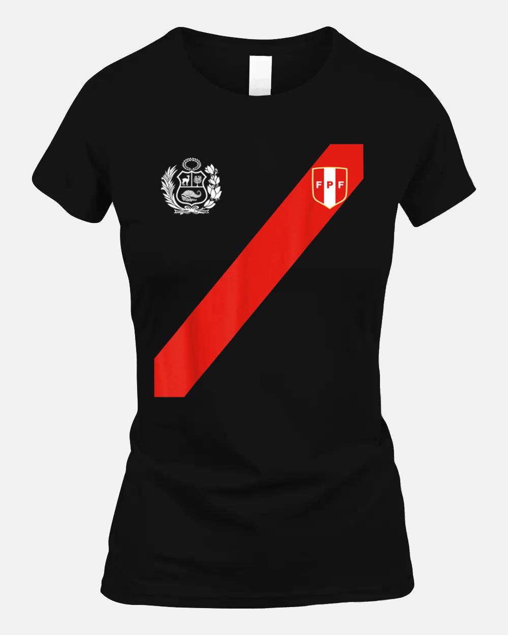 Peru Peruvian Escudo Coat of Arms Soccer Unisex T-Shirt