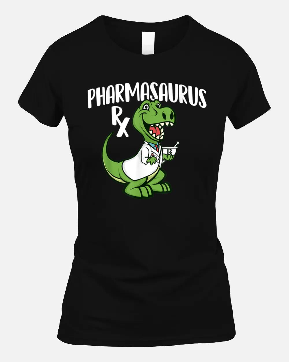Pharmasaurus Rx - Pharmacist Pharmacy Technician Apothecary Unisex T-Shirt