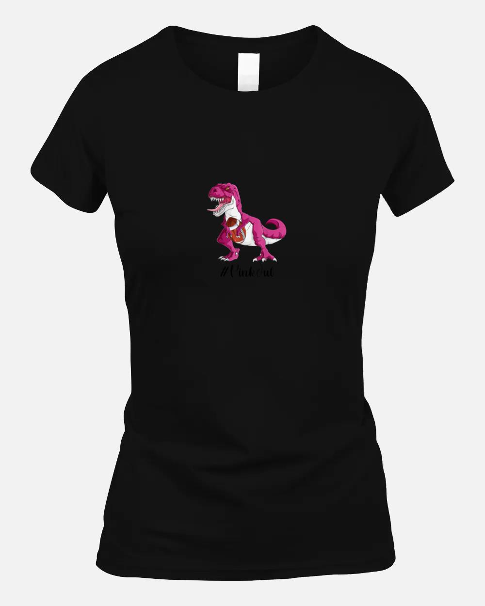 Pink Dinosaur Football Shirt Boys, Pink Out Breast Cancer Unisex T-Shirt