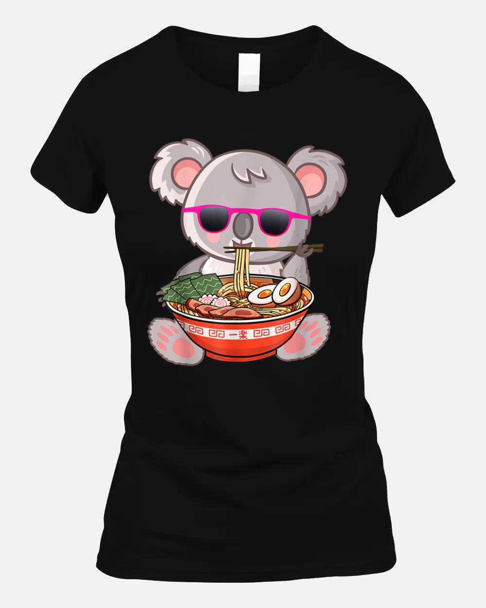 Ramen Koala Anime Otaku Japanese Noodles Gift Girls ns Unisex T-Shirt