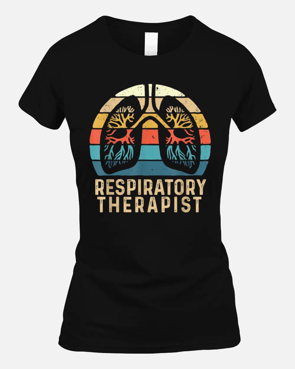 Respiratory Therapist - Retro Vintage Lungs Pulmonology RT Unisex T-Shirt