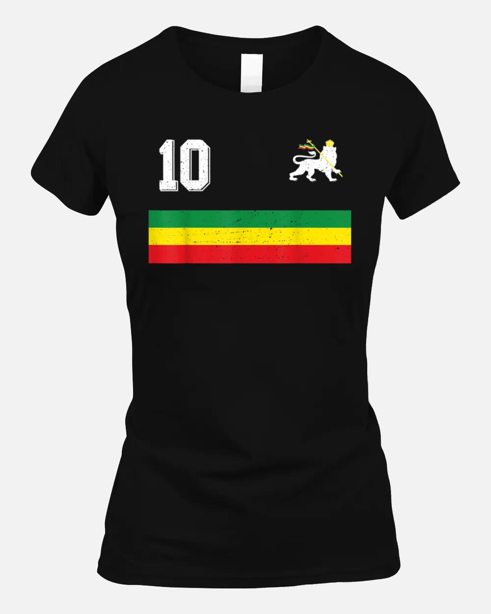 Retro Soccer Inspired Ethiopia Unisex T-Shirt