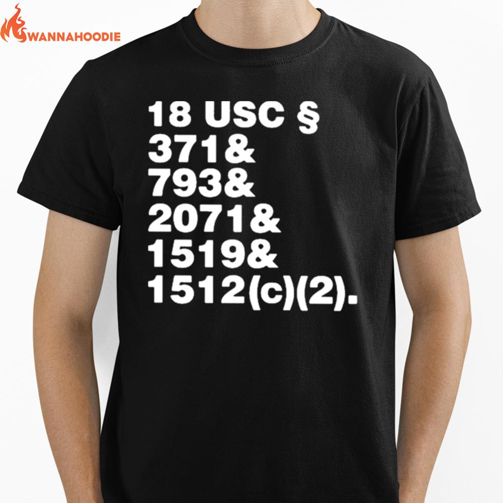 18 Usc 371& 793& 2071& 1519& 1512 Unisex T-Shirt for Men Women