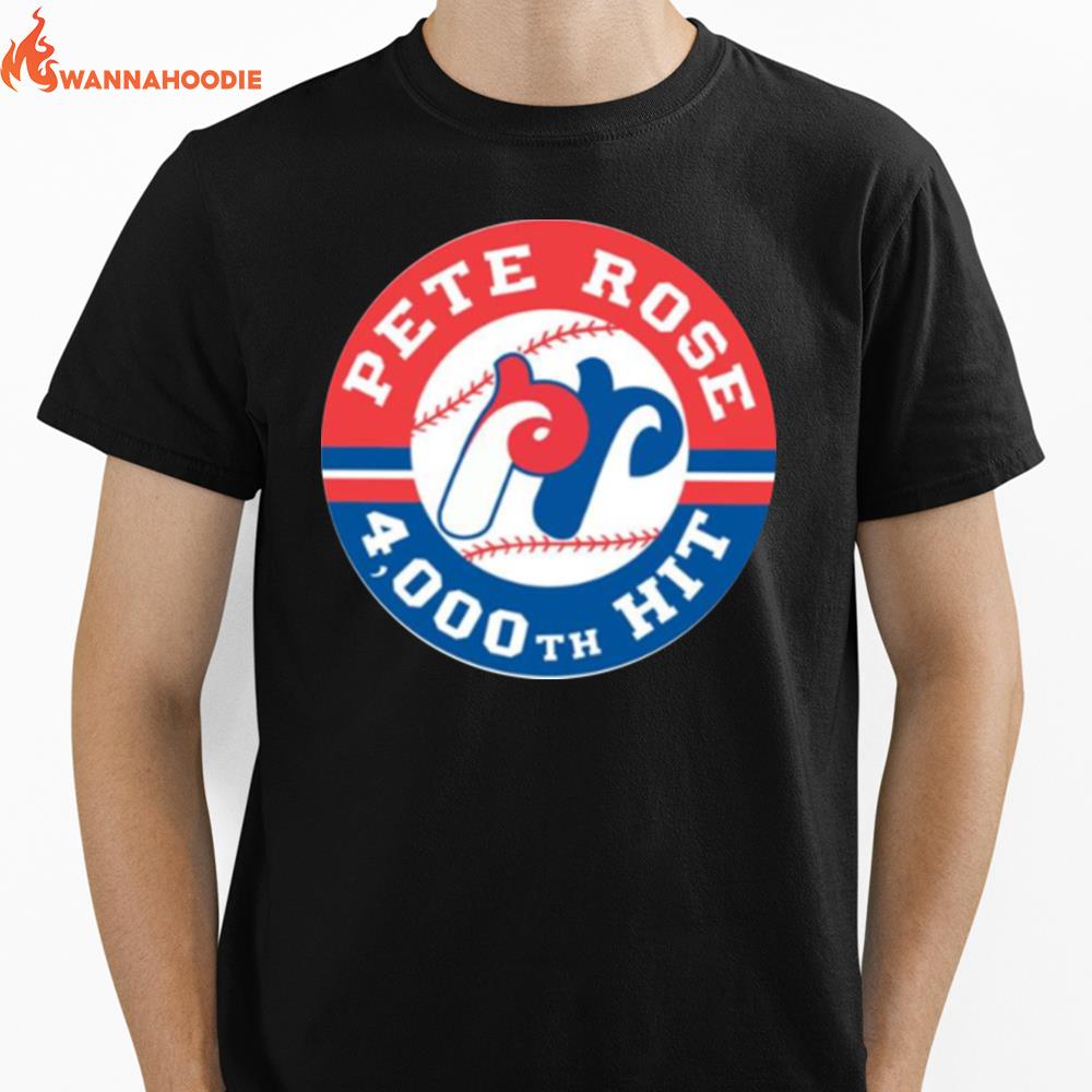 4000Th Hit Pete Rose Unisex T-Shirt for Men Women