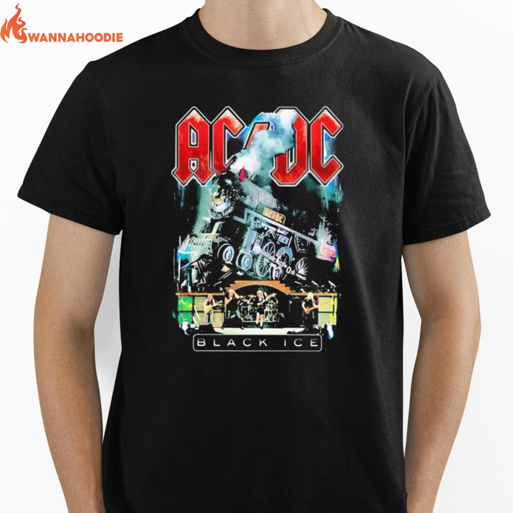 Acdc Band Black Ice Train Unisex T-Shirt for Men Women