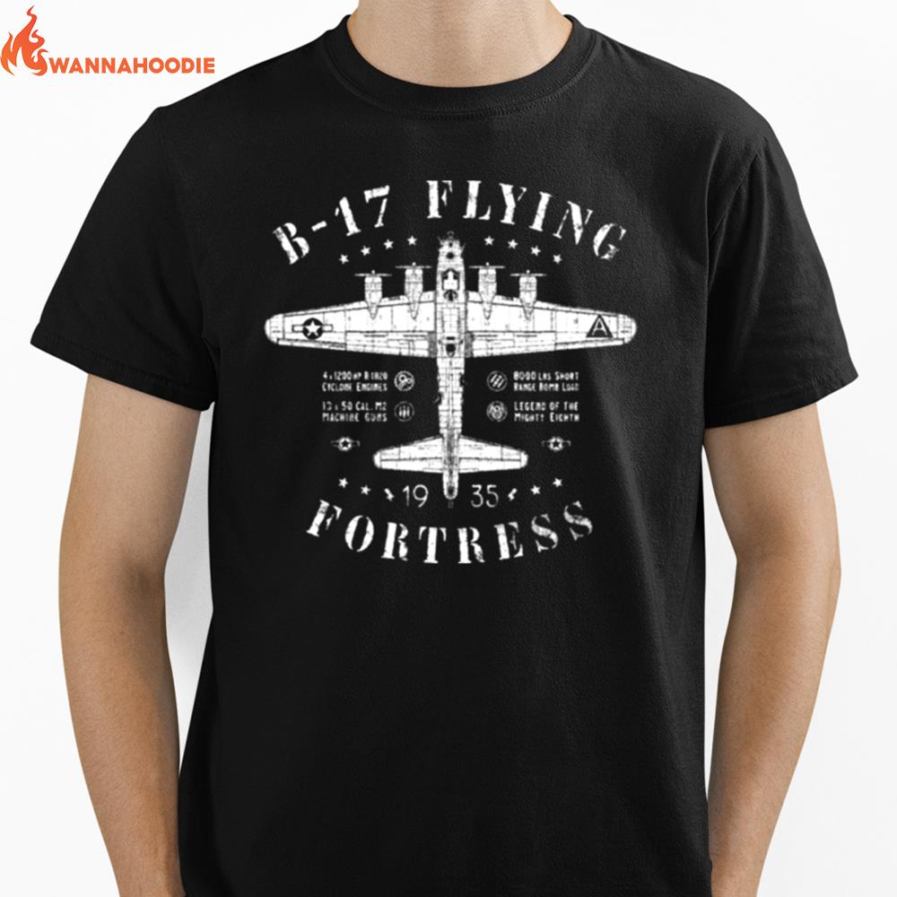 Anatomy Of B 17 Flying Fortress Air Forces Unisex T-Shirt for Men Women