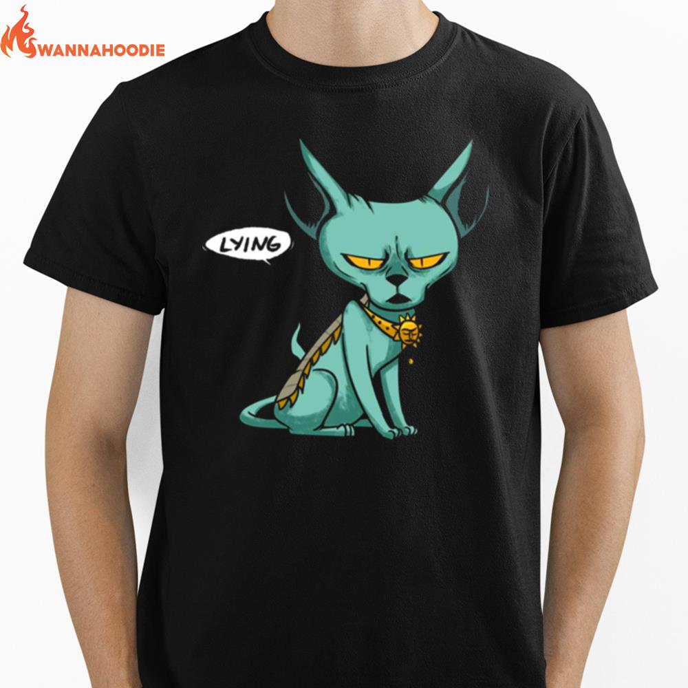 Angry Face Saga Comic Lying Ca Unisex T-Shirt for Men Women