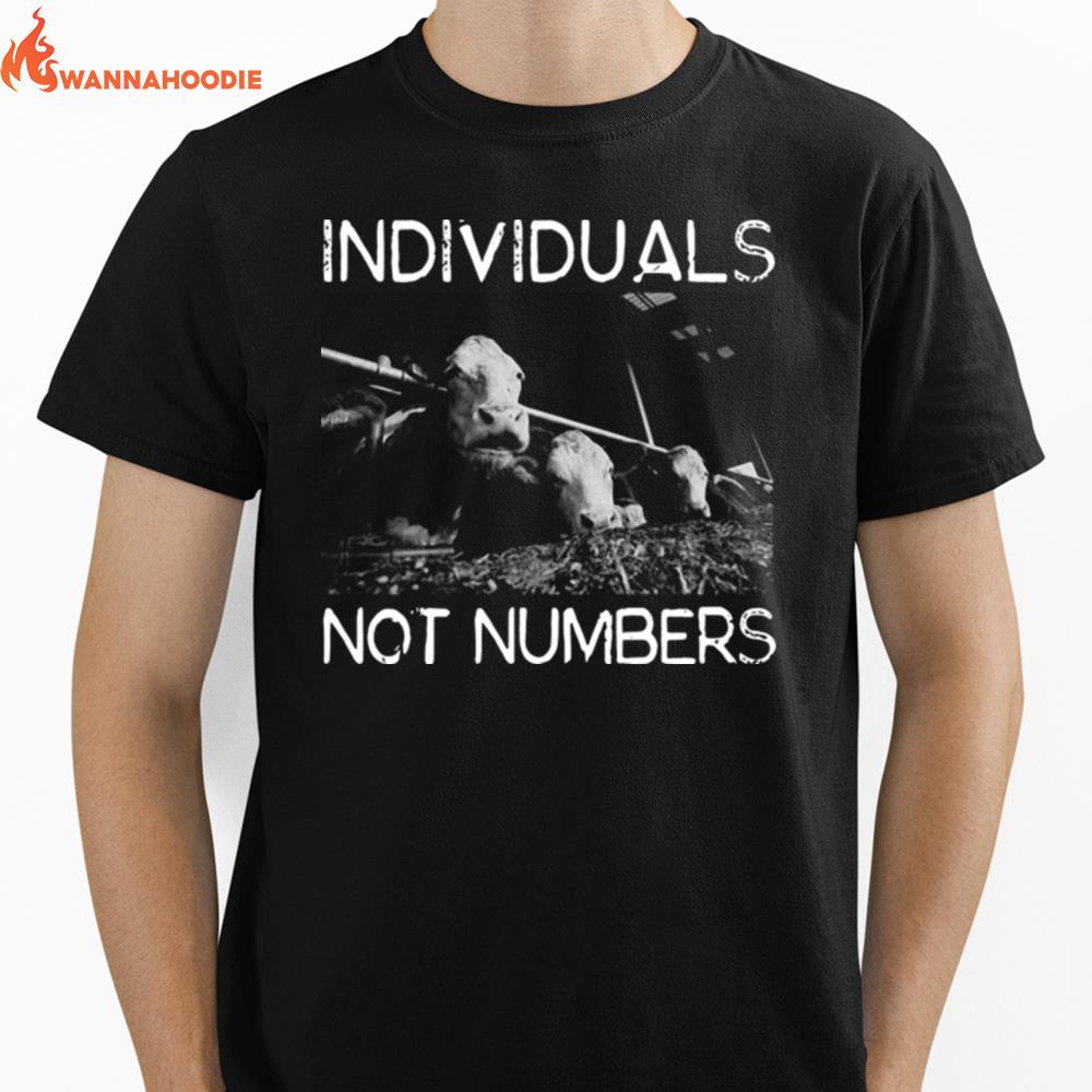 Animal Support Individuals Not Numbers Unisex T-Shirt for Men Women