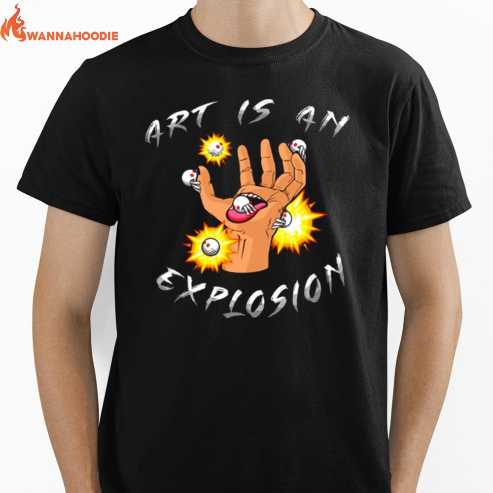 Art Is An Explosion Naruto Shippuden Unisex T-Shirt for Men Women