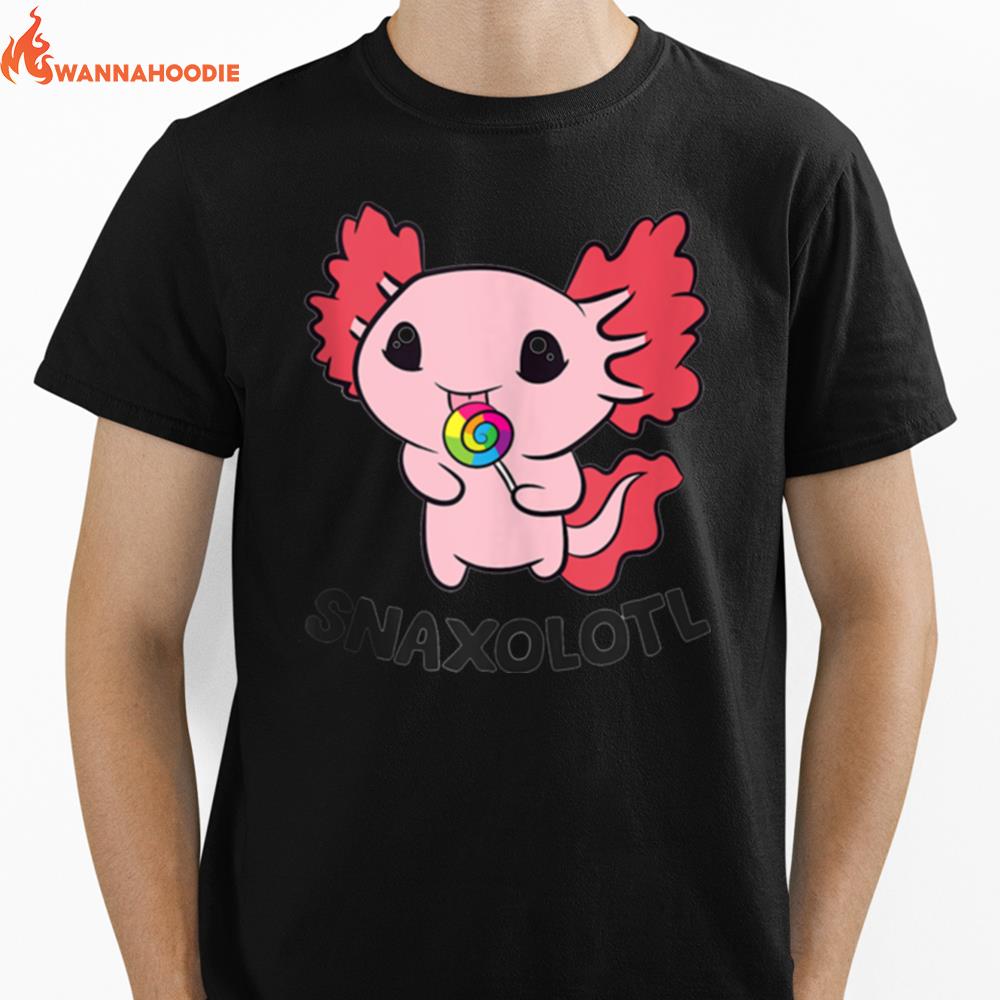 Axolotl Snaxolotl Kawaii Axolotl Unisex T-Shirt for Men Women