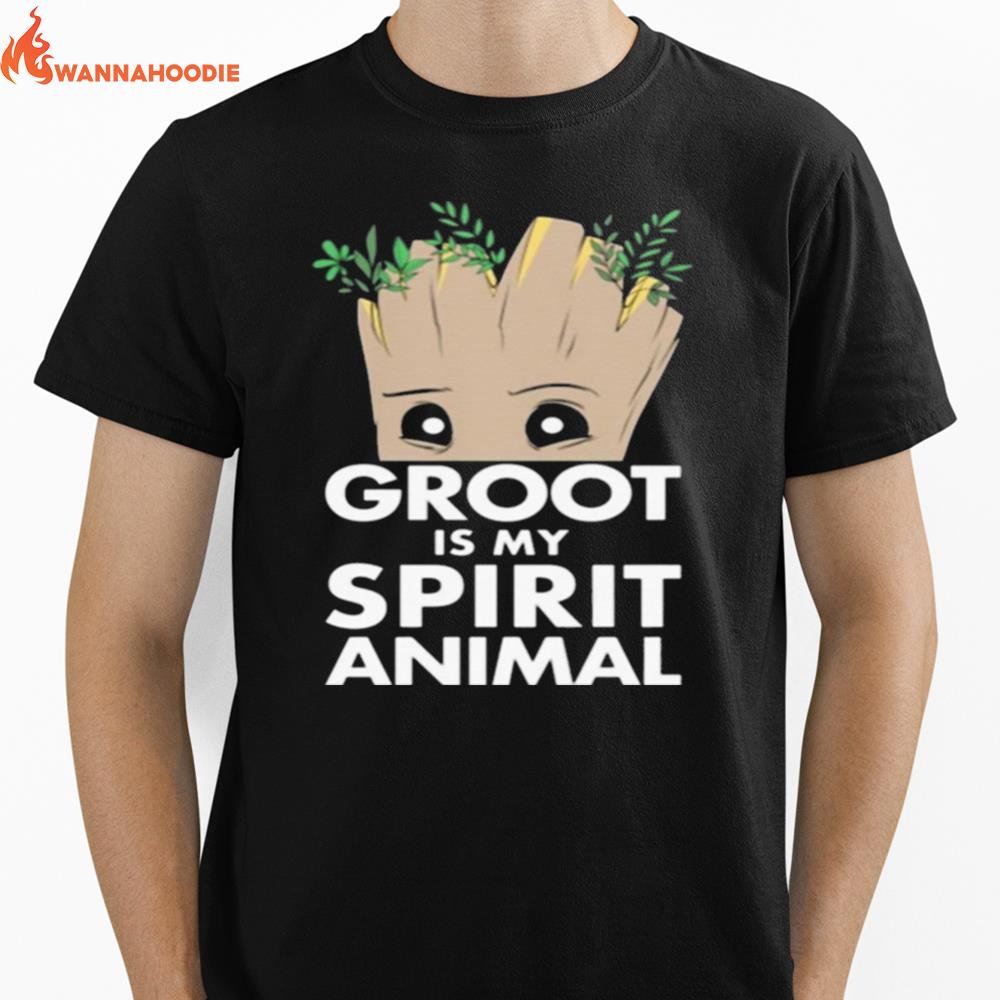 Baby Groot Is My Spirit Animal Unisex T-Shirt for Men Women