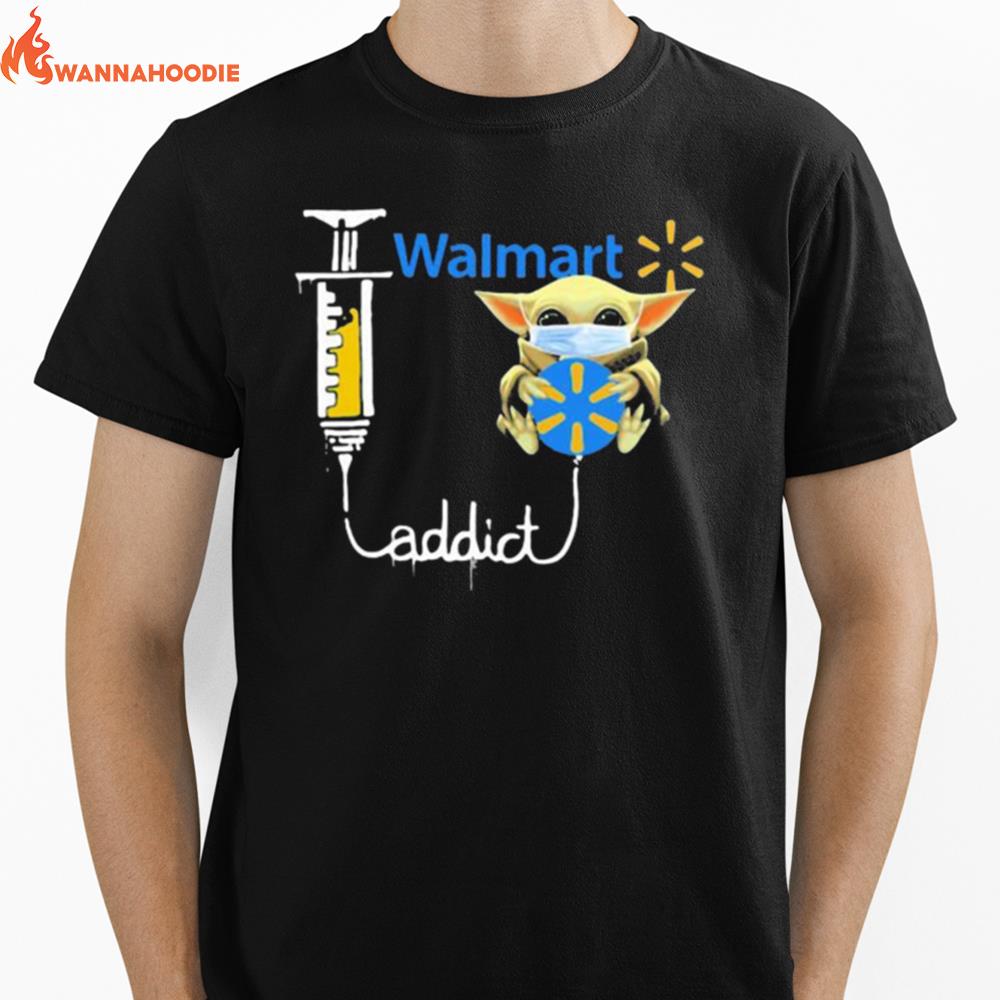 Baby Yoda Mask Walmart Addict Unisex T-Shirt for Men Women