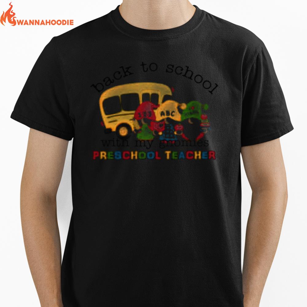 Back To School With My Gnomies Bus Driver Squad Unisex T-Shirt for Men Women