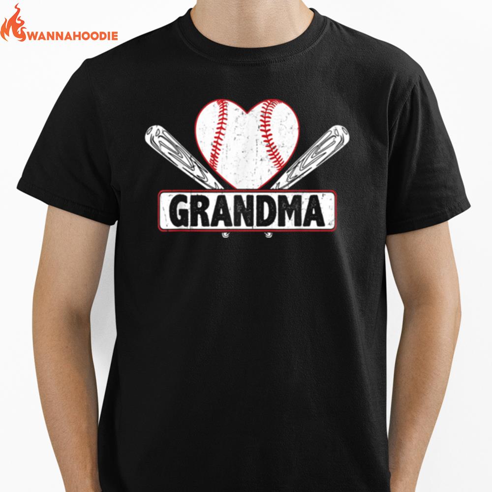 Baseball Grandma Matching Family Softball Baseball Unisex T-Shirt for Men Women