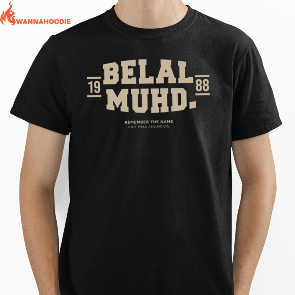 Belal Muhammad Ufc Mma Fighter Logo Unisex T-Shirt for Men Women