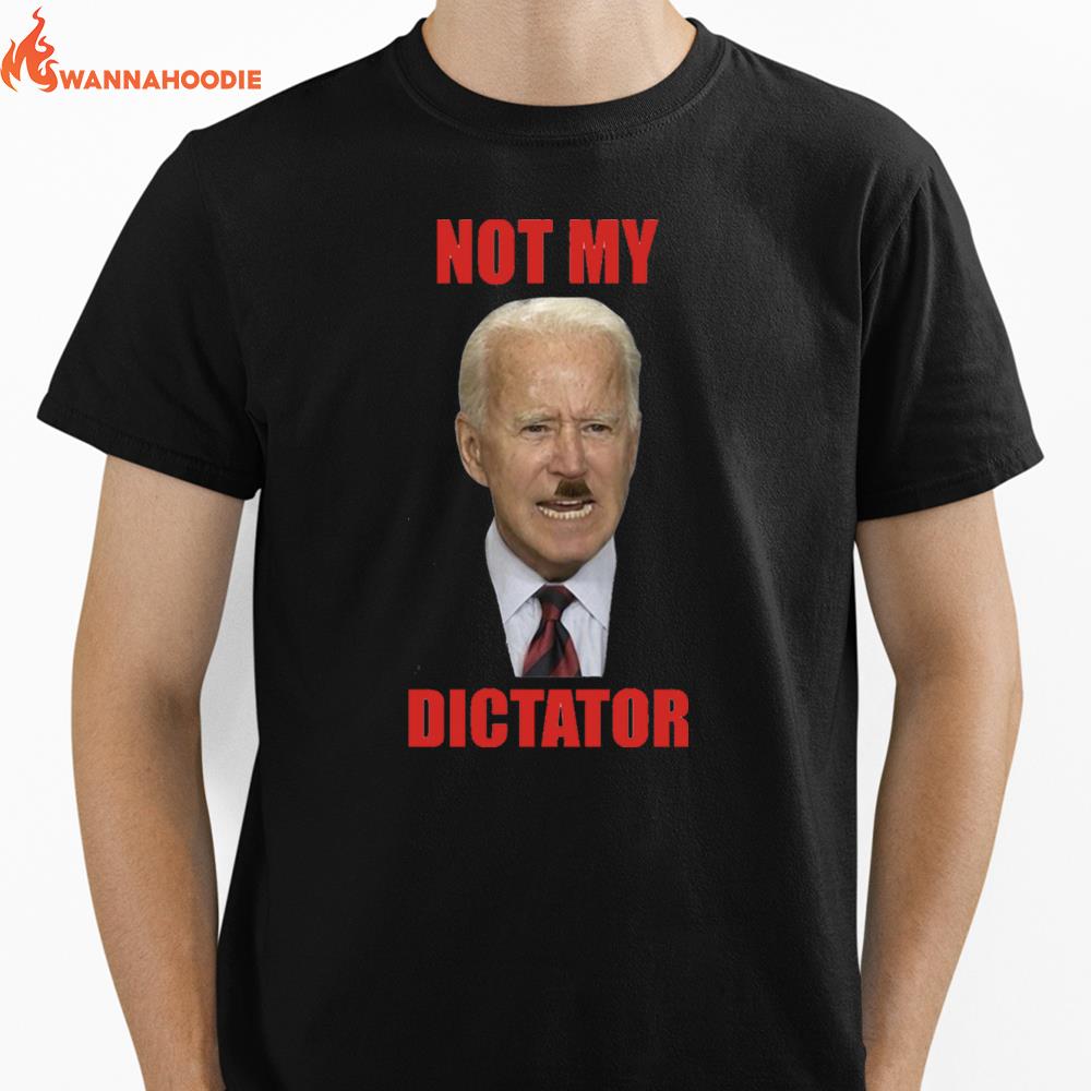 Biden With Hitler Not My Dictator Unisex T-Shirt for Men Women