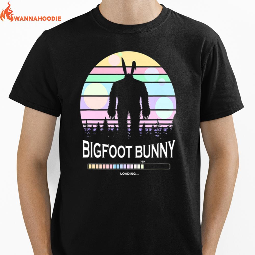 Bigfoot Bunny Vintage Unisex T-Shirt for Men Women