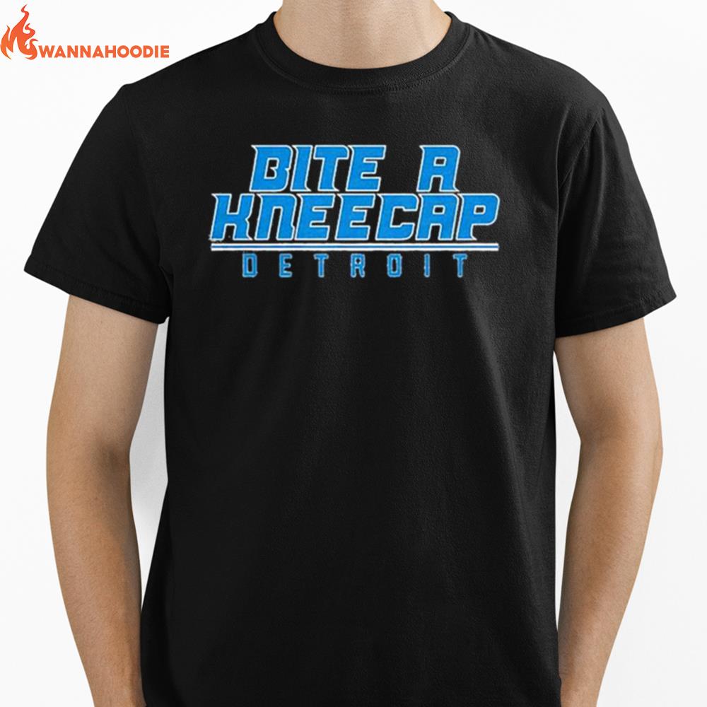 Bite A Kneecap Detroit Football Unisex T-Shirt for Men Women