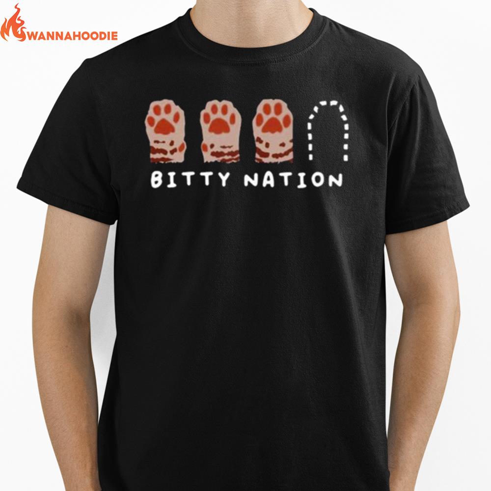 Bitty Nation Paw Unisex T-Shirt for Men Women