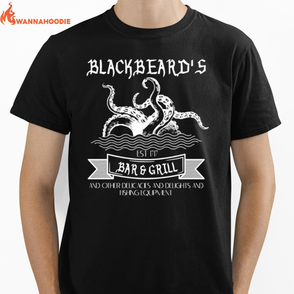 Blackbeard'S Bar And Grill And Other Delicacies And Delights Unisex T-Shirt for Men Women