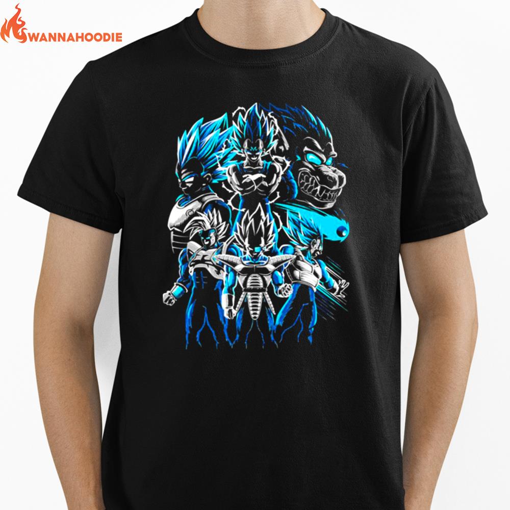 Blue Vegeta All Edition Dragon Ball Unisex T-Shirt for Men Women