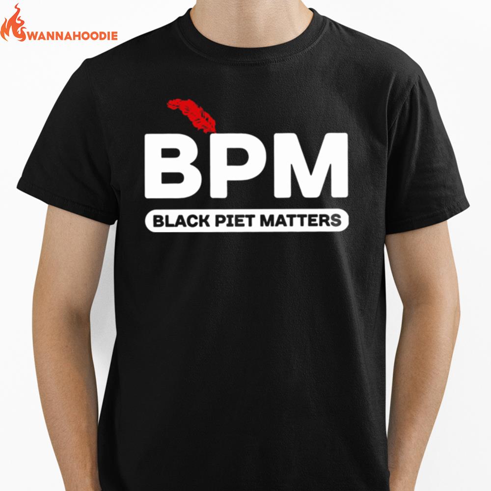 Bpm Black Piet Matters Unisex T-Shirt for Men Women