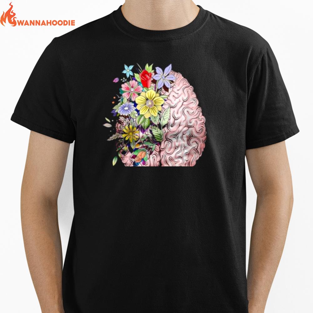 Brain Mental Health Awareness Unisex T-Shirt for Men Women