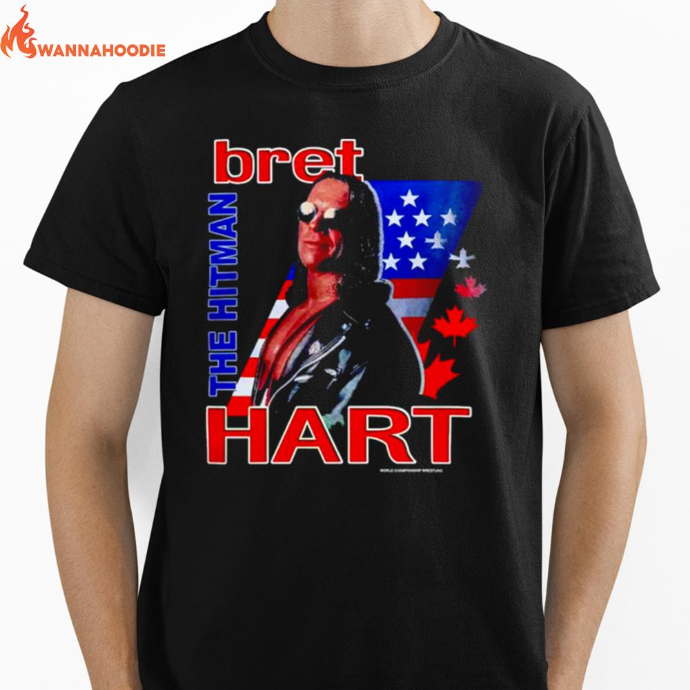 Bret The Hitman Hart Wrestling Unisex T-Shirt for Men Women