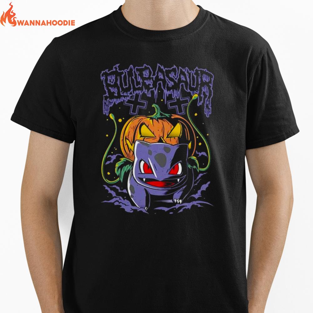 Bulbasaur Halloween Retro Gaming Unisex T-Shirt for Men Women