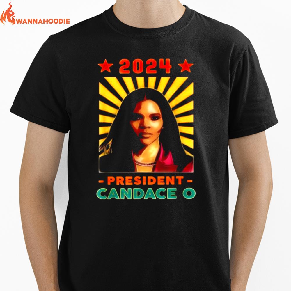 Candace Owens For Republican Party President 2024 Retro Unisex T-Shirt for Men Women