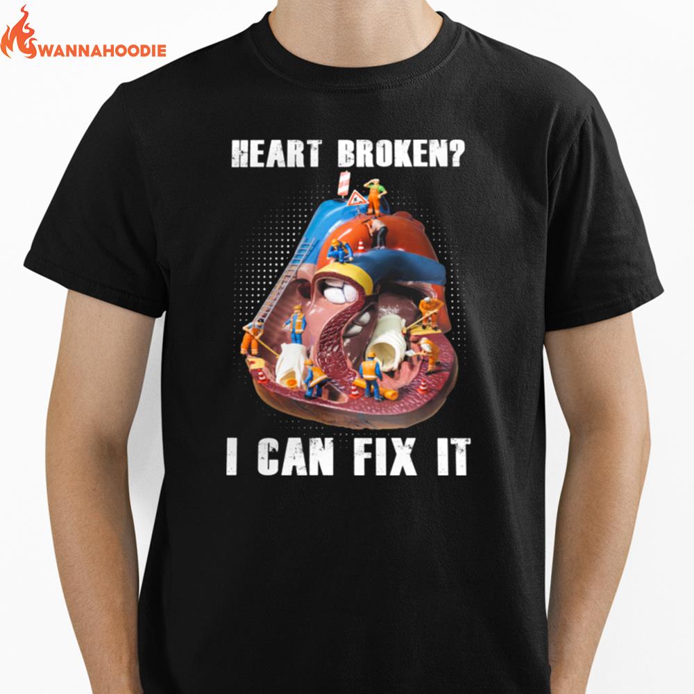 Cardiology Heart Broken I Can Fix It Unisex T-Shirt for Men Women