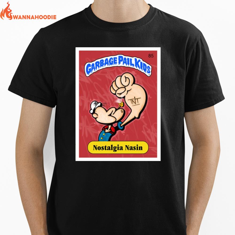 Cartoon Style Popeye The Sailor Unisex T-Shirt for Men Women