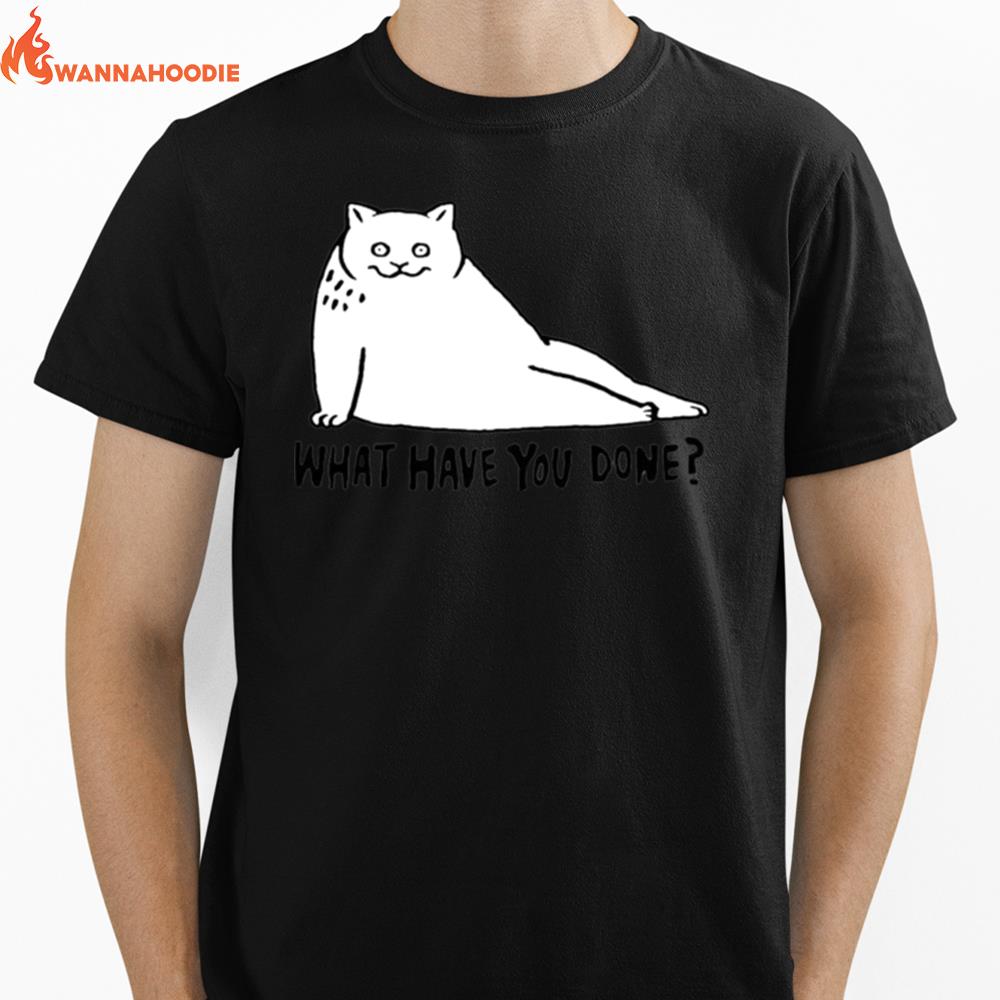 Cat What Have You Done Unisex T-Shirt for Men Women