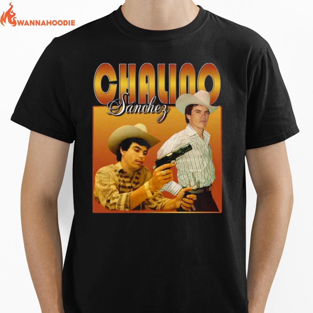 Chalino Sanchez Camacho Ariel Corridos Mexican Valentin Elizalde Saul Viera Unisex T-Shirt for Men Women