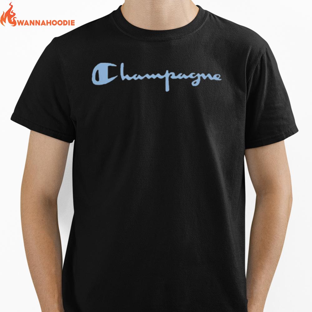 Champagne Unisex T-Shirt for Men Women