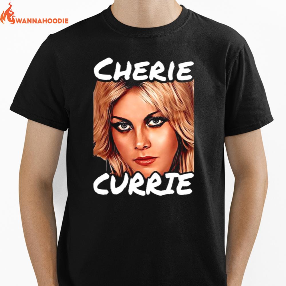 Cherie Currie Retro Portrai Unisex T-Shirt for Men Women