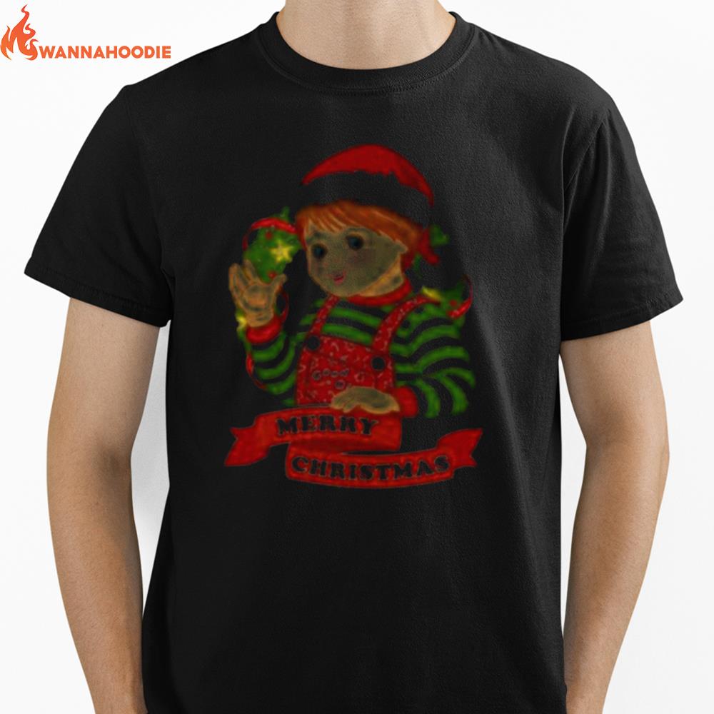 Childs Play Merry Christmas Chucky Unisex T-Shirt for Men Women