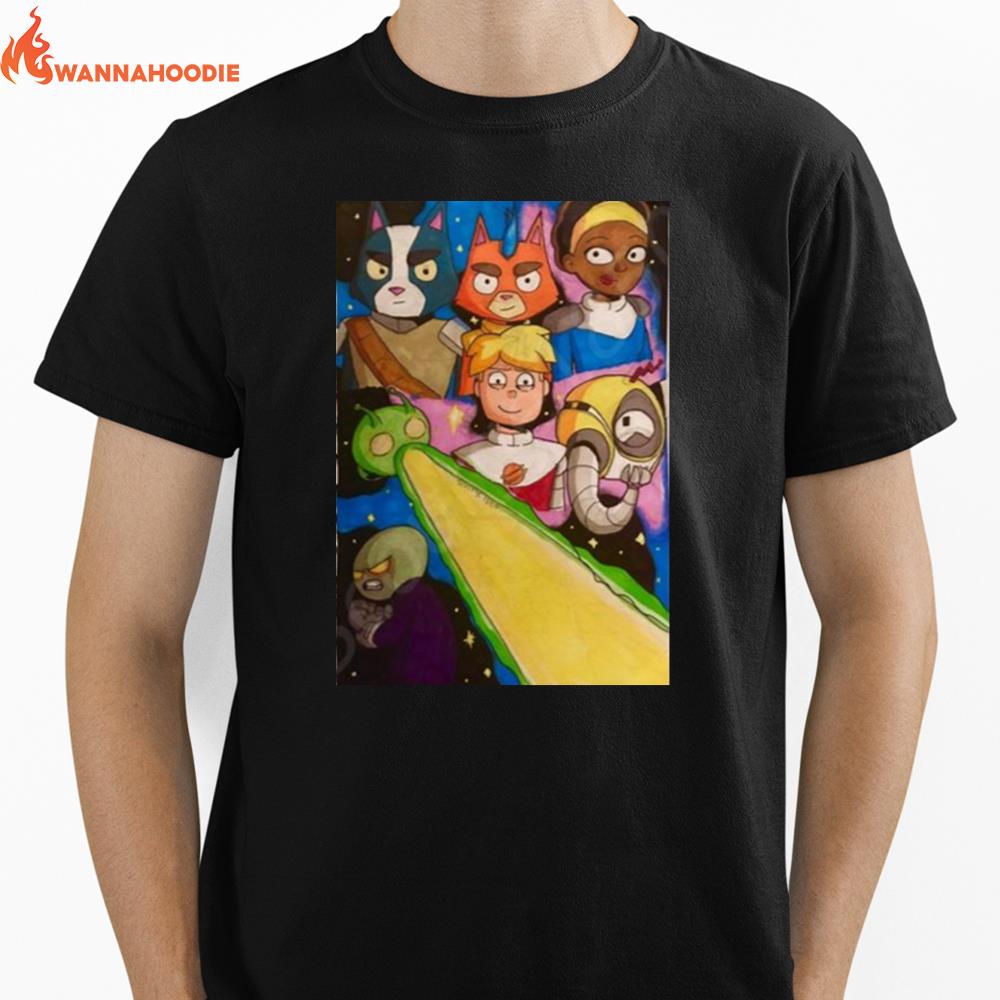 Colored Fanart Final Space Unisex T-Shirt for Men Women