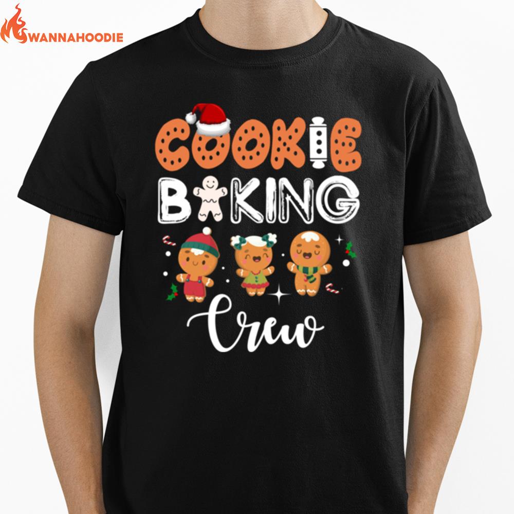 Cookie Baking Crew Christmas Gingerbread Team Unisex T-Shirt for Men Women