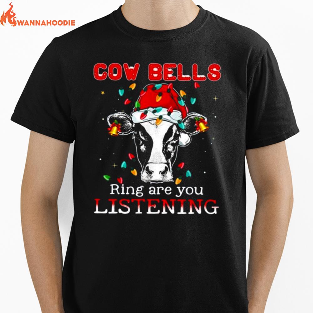 Cow Christmas Unisex T-Shirt for Men Women