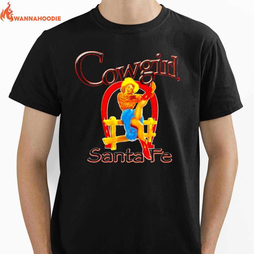 Cowgirl Santa Fe Unisex T-Shirt for Men Women