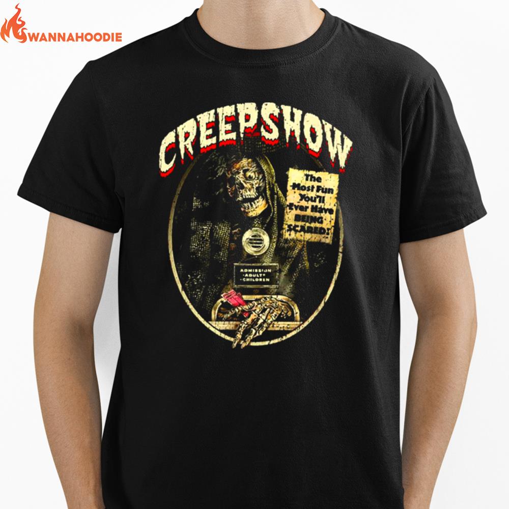 Creepshow The Most Fun Youll Ever Have Being Scared 1982 Unisex T-Shirt for Men Women