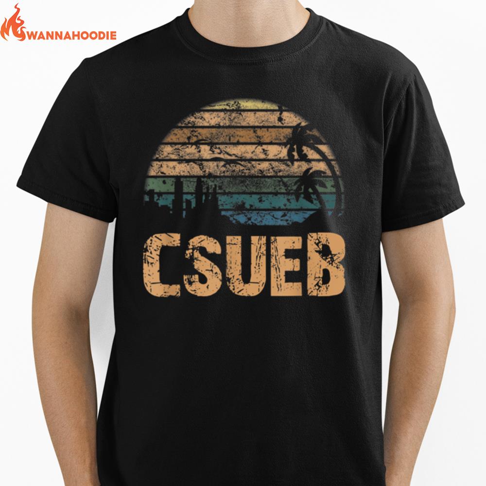 Csueb Vintage Sunset Distressed Funny Unisex T-Shirt for Men Women