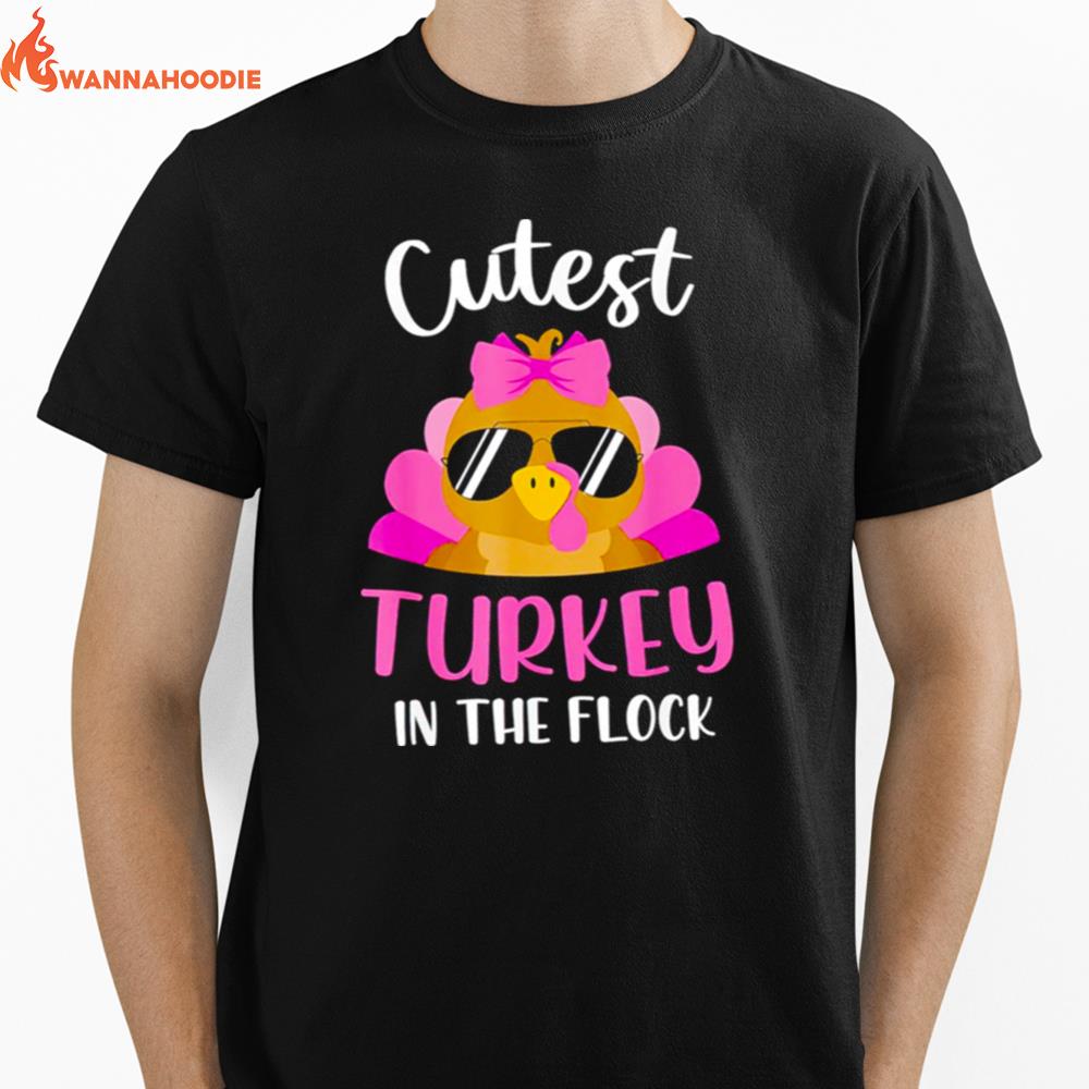 Cutest Turkey In The Flock Unisex T-Shirt for Men Women